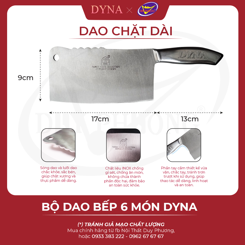Dao Chặt dài 29cm
